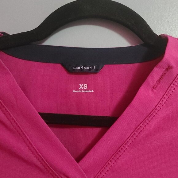 New with Tags Carhartt Force woman's scrub top XS - Picture 2 of 7